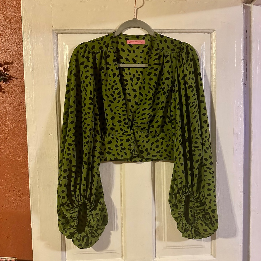 Green Cheetah Shirt